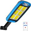 Voltix Luci solari per esterni 240COB lampione solare led esterno, Lampioni Stradali ad Energia Solare con Sensore di Movimento, Luce Impermeabile da Parete per Esterni Azzuro (1)