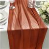 HiBeauty PRO Runner da Tavolo in Chiffon Terracotta, 70 x 300 cm, 1 Pezzo, Runner da Tavolo in Tessuto per Decorazione da Tavolo, Decorazioni da Matrimonio, Decorazioni da Tavolo per Compleanni, Baby Shower