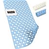 HITSLAM Tappetino Vasca Antiscivolo da Bagno, 70 x 38 cm Tappetino Doccia Antiscivolo Senza BPA, Resistente alla Muffa e Lavabile in Lavatrice Tappetino Bagno, Drenaggio efficiente, Blu