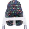 JYOKO KIDS Cuscino per il seggiolone compatibile con Ikea antilop, 100% Cotone (Happy Dino)