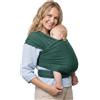 Boba Marsupio Avvolgente, Foresta Pluviale Serenità Organica - Imbracatura Originale Elastica Per Neonati, Perfetta Per Neonati E Bambini Fino A 35 Libbre