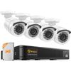 Anlapus DVR Kit Videosorveglianza Sistemi Videocamera 8 Canali 1080P H.265+ TVI DVR 4 Telecamere di Sorveglianza Esterno, 1TB HDD, IR Visione Notturna, P2P