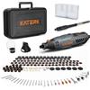 Katerk Utensile Multifunzione Rotativo 160W, Kit di Utensili Rotanti a Velocità Variabile con Albero Flessibile, 35000 PRM, Kit di Accessori da 155 Pezzi, per Rettifica, Incisione, lucidatura, Pulizia