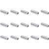 QUARKZMAN 15pz Spacer in Alluminio 5mm Foro x 10mm Od x 30mm Lunghezza Boccola di Supporto per Vite Distanziatore in Metallo Rotondo con Finitura Semplice per Viti M5, Bulloni e Aste