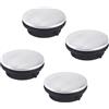 Csirnto Tappo Piastra Foro Lavello 4 Pezzi Coperchio Lavandino Cucina Copertura per Rubinetto in Acciaio Inox Sapone Dispenser Copertura Sink Rubinetto Buco Coperchio