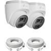 Loocam Set di 2 telecamere aggiuntive PoE 4K 8 MP, per esterni, riconoscimento dell'intelligenza artificiale, visione notturna, notifica di allarme, accesso remoto, telecamera a cupola interna/esterna