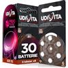 Udivita 30 Pile Per Apparecchi Acustici Udivita Misura 312 Batterie Zinco Aria - 5 Blister da 6 Pile