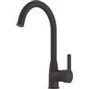 ONDÉE - Miscelatore da Cucina ARIANE - Beccuccio Orientabile - Corpo in Ottone - Controller Ergonomico in Metallo - Cartuccia Ceramica Ø35 mm - Nero - Design Industriale - Finitura Nero Opaco