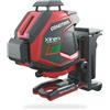 CONDTROL - XLINER QUATTRO 360G Line Laser KIT Verde + Supporto a muro - Portata 40 m - 2 Linee - Bluetooth - Garanzia 2+1 anni - Fornito con accessori