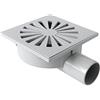First Plast CHABS15G Chiusino Sifonato in ABS, Grigio, 150 x 150 mm
