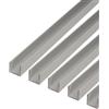 Alberts 498399 - Profilo a U, in alluminio, color argento anodizzato, 1000 x 22 x 10 mm, set da 5 pezzi