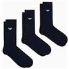 EMPORIO ARMANI Calzini corti casual da uomo, in cotone, confezione da 3, blu, taglia unica, Blu/Blu/Blu, Taglia unica