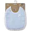 Interbaby Confezione da 2 bavaglini laccati in blu e grigio