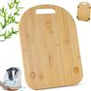 EFUTURETIME Base Scorrevole per Bimby TM6 TM5 36×28×1 cm in Bambù | Accessori con Rotelle e Tappetino in Gomma