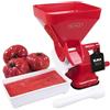 Elma Passapomodoro Manuale Macchina per Pomodoro in Plastica con Fissaggio a Ventosa con Filtro in Acciaio Inossidabile Rosso per Fare la Salsa di Pomodoro