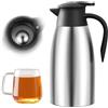 PORFOYO 2 L Caraffa Termica, Caraffa Per Caffè, Thermos In Acciaio Inox, Mantiene Caldo Per 24 Ore, Thermos Sottovuoto A Doppia Parete Per Mantenere Calde Le Bevande Bollitori, Teiere E Caffettiere