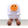Mwmoeen Pocket Hug Uovo all'uncinetto, regalo positivo per uovo di fortuna, ideale come regalo di Pasqua