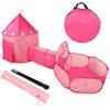 Benebomo Tenda per bambini,Tenda da gioco per bambini 3 in 1 con tunnel e piscina di palline per bambine, per interni ed esterni