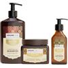ARGANICARE Shampoo + Maschera + Siero al Ricino per Capelli - Routine 3 Step per Cuoio Capelluto, Nutre e Rinforza, Lenisce e Aiuta la Crescita, Capelli Forti e Luminosi - 400 ml + 500 ml + 100 ml