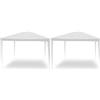 Linea Garden Friend G1617002 - Gazebo, Struttura in acciaio, Copertura in pe, 110 gr/m², Bianco, 3 x 3 m