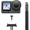 DJI Osmo Action 6 Combo Sci, action cam con batteria da 4 ore, apertura variabile f/2,0-f/4,0, resistenza al freddo fino a -20 °C, slow-motion 32×, fotocamera 4K perfetta per sci e sport sulla neve