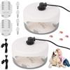 Palmcee 2 trappole per pulci per la casa, trappole per lampada antipulci con 10 tamponi adesivi e 4 lampadine, trappola per pulci a cupola per la casa, non tossica, funzionamento silenzioso, cattura