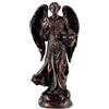 DRW Figura Arcangelo San Barachiel Bronzo Resina Dipinto a Mano 12 cm
