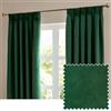 furn. The Ultimate Velvet oscuranti a pieghe a matita coppia di tende - Tende in velluto opaco termico morbide ed eleganti che bloccano la luce (Smeraldo - 117x183cm)