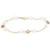 Monde Petit Pulsera Niña oro Flor desigual con perlas - Scatola Regalo - Certificato di garanzia
