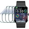 CUFEREDU 6 pcs Pellicola idrogel per Blackview Smartwatch, R50 1.85 Smartwatch Soft TPU Pellicola in gel Protezione dello schermo Autoguarigione, Installazione facile, Sensibile al tocco