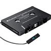 Mersoco Adattatore Bluetooth 5.0 per cassette con funzione vivavoce - Adattatore auto da cassetta a AUX per autoradio, compatibile con smartphone, lettore MP3, PC
