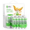 EBL Confezione da 20 batterie ricaricabili AA AAA, 10 batterie AA ricaricabili da 2800 mAh e 10 batterie AAA ricaricabili da 1,2 V Ni-MH HR6 AA/HR03 AAA