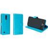 caseroxx Bookstyle-Case per Brondi Amico Vero 4G, azzurro chiaro | Custodia a libro apribile con scomparti interni e protezione completa per l'uso quotidiano, in finta pelle