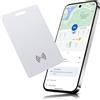 Wowfast Wallet Tracker per Android, Smart Tracking Card ricaricabile senza cavo, Compatibile con Google My Device Find APP (SOLO Android), per valigie/tasche, Bianco