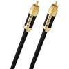 Oehlbach XXL Black Connection Master - Set Cinch Audiokabel (Made in Germany, HPOCC, audio analogico) - 1 Paar, 2 x 1m - nero