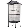 AqpetFriends Birdcage Voliera Completa Per Uccelli Con Tetto Parapioggia Misura 154X52X52 Cm