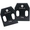 Sveltus Piastra in Acciaio con Maniglie 2,5 kg x 2