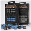 Q WORKSHOP stcb02 - set 20 dadi d6 compact - fortress - nero/blu