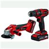 Einhell Trapano Avvitatore con Smerigliatrice a Batteria Power X-charnge