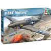 Italeri 1423 P-51A Mustang, Scala 1:72, Plastic Model Kit, Modello in Plastica da Montare, Modellismo