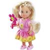 Simba Evi Love Flowers, 2 scomparti assortiti, viene fornito solo un articolo, bambola in un grazioso abito floreale con fiore, bambola da gioco da 12 cm, dai 3 anni in su