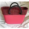 O bag Borsa Nuova Originale O bag - Col. TOMATO 15 - BORDO e Manici CORDA NERO