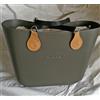 O bag Borsa Nuova Originale O bag - Col. MILITARE 16 - Manici GOCCIA Nero
