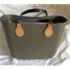 O bag Borsa Nuova Originale O bag - Col. MILITARE 14 - Manici GOCCIA Nero