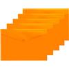 eco-eco Eco035Orange - Cartelline portadocumenti in plastica riciclata al 50%, formato A4+, 50% riciclate, colore: arancione