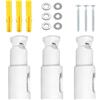 Qtksceadlnce 3 PCS Staffa di Montaggio per Radiatore, Supporti Regolabili per Portasciugamani Fissaggio Universale per Scaldasalviette da Bagno Termoarredo Radiatori Elettrici per Radiatori da Bagno Dritti O Curvi