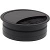 ToniTec®, passacavi in alluminio, 60 mm 80 mm 85 mm, colore nero, in alluminio anodizzato
