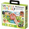 Headu La Mucca Come Fa Montessori La Mia Prima Fattoria Didattica E Sonora It57175 Gioco Educativo Per Bambini 2-4 Anni
