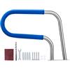 VEVOR Corrimano per Piscina 78,8 x 55,8 cm in Acciaio Inossidabile 304 per Impieghi Gravosi con Carico di 100 kg, Manicotto Antiscivolo Staccabile, Ricchi Accessori, per Parchi Acquatici