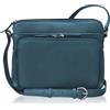 ili New York Genuine Leather Crossbody Bags for Women - Premium RFID Blocking Shoulder Bag Organizer with Adjustable Strap